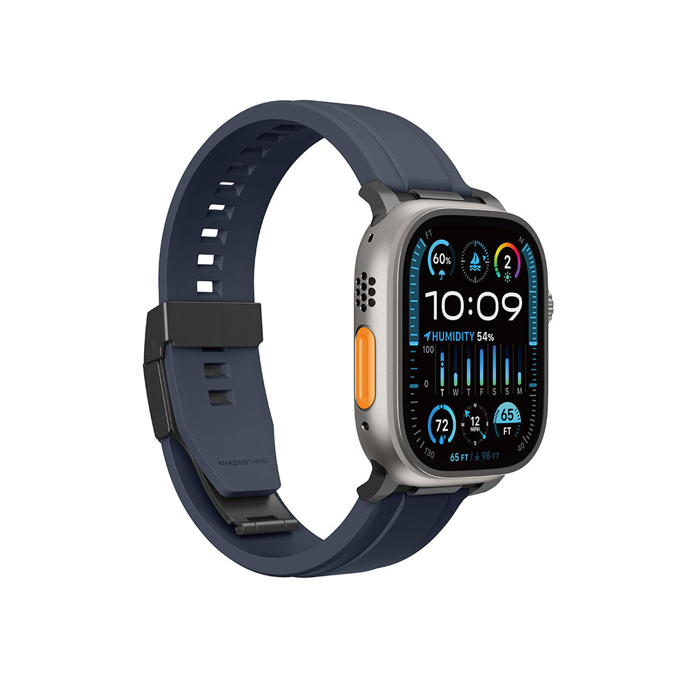 Amazingthing Titan Chrono Apple Watch 42/44/45/46/49mm Silikon Kordon Amazingthing Titan Chrono Apple Watch 42/44/45/46/49mm Silikon Kordon